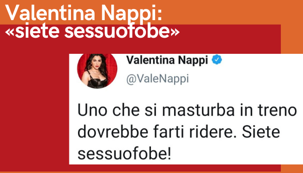 Valentina Nappi: «siete sessuofobe!»