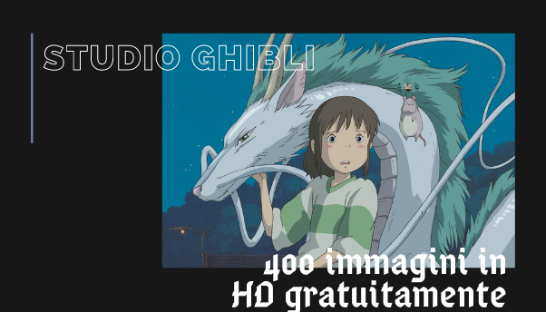 Lo Studio Ghibli ha pubblicato 400 immagini in HD dei suoi film