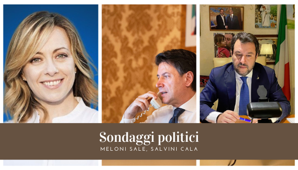 Sondaggi politici: Salvini cala, Meloni sale