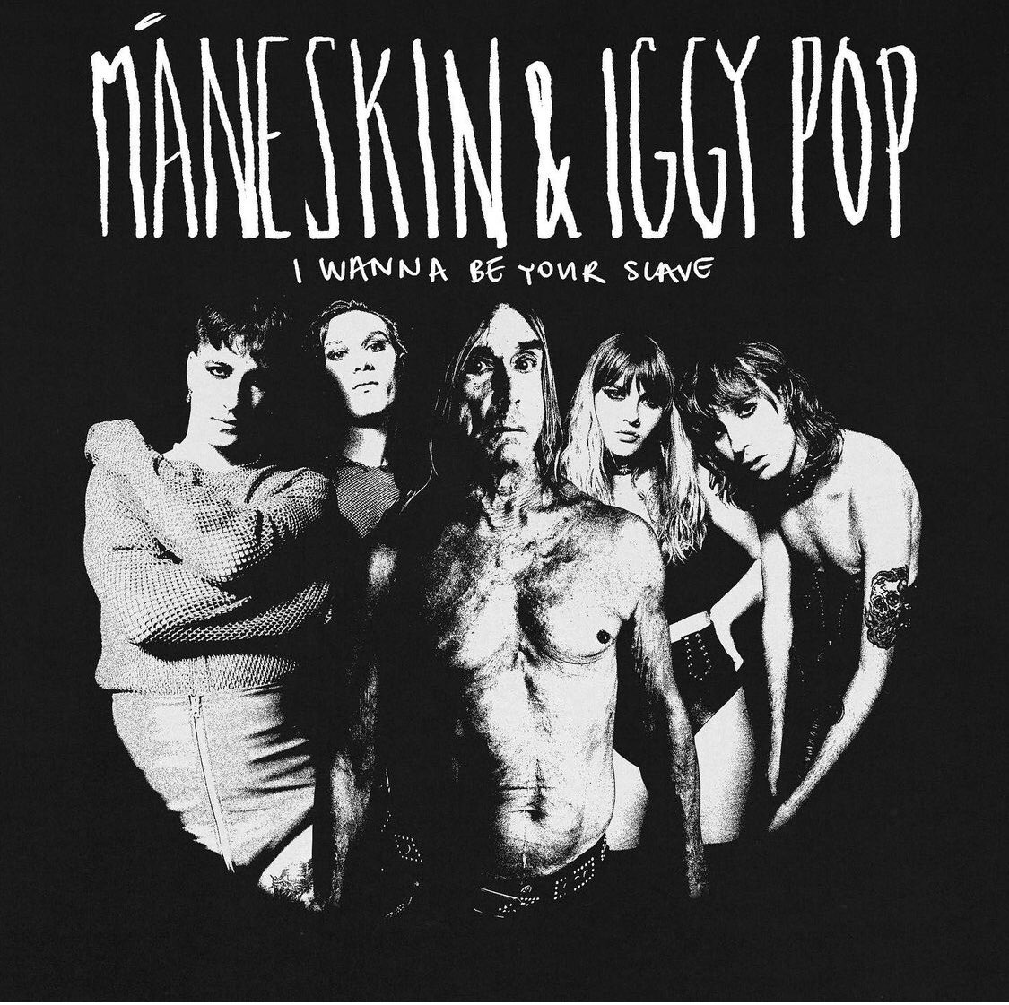 Maneskin con Iggy Pop insieme per una nuova versione di “I Wanna be your slave”
