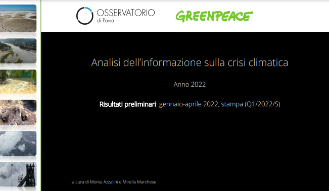 Greenpeace: i media italiani danno più spazio pubblicitario ad aziende inquinanti