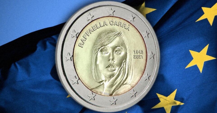 Raffaella Carrà diventa una moneta da due euro!