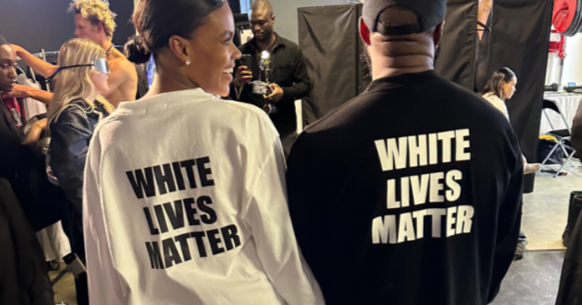 Kanye West si presenta in passarella con la maglia “White Lives Matter”