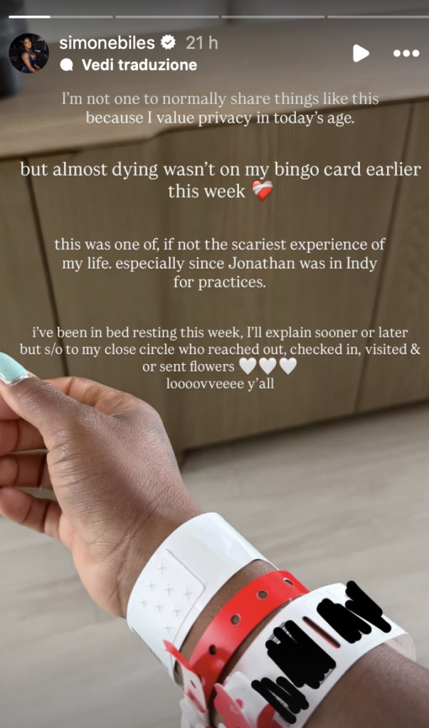 Screenshot-2026-06-07-alle-17.39.07-603x1024 Simone Biles rompe il silenzio: «Ho rischiato di morire». La ginnasta racconta l'emergenza medica che l'ha costretta a letto